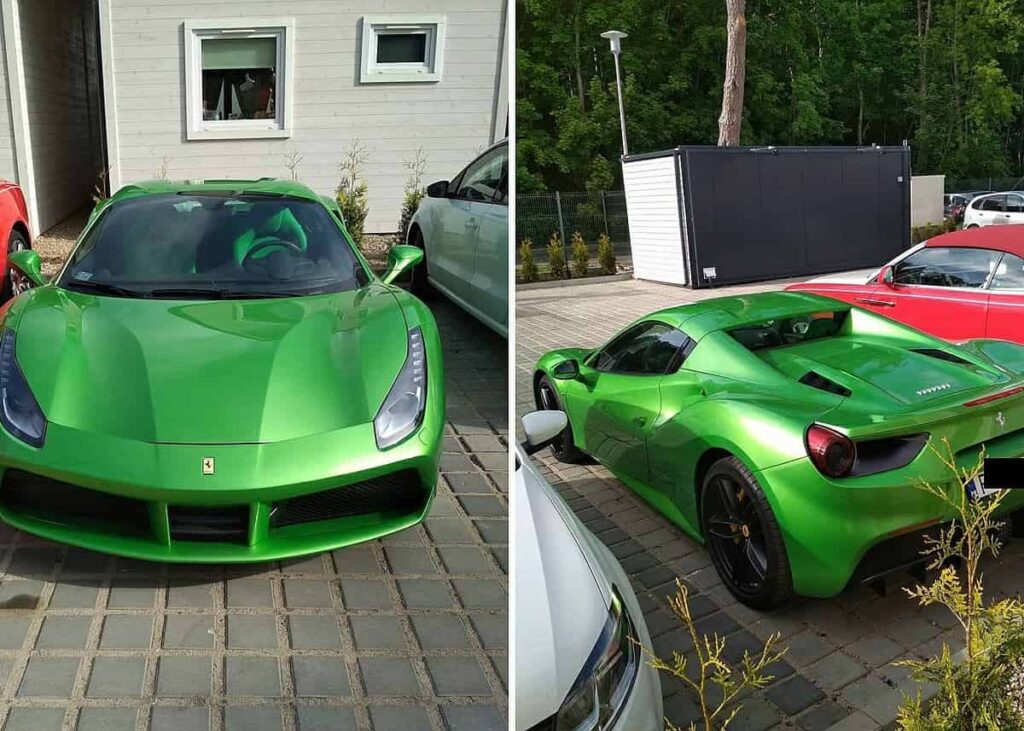 Zielone Ferrari skradzione na zamówienie