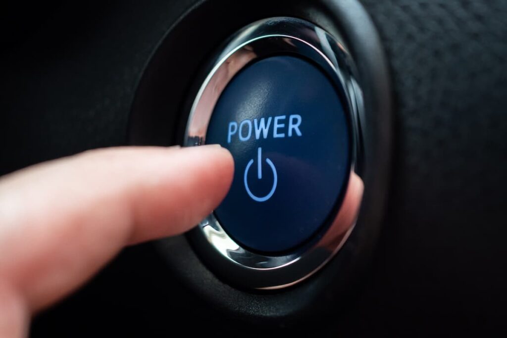 System keyless - przycisk power