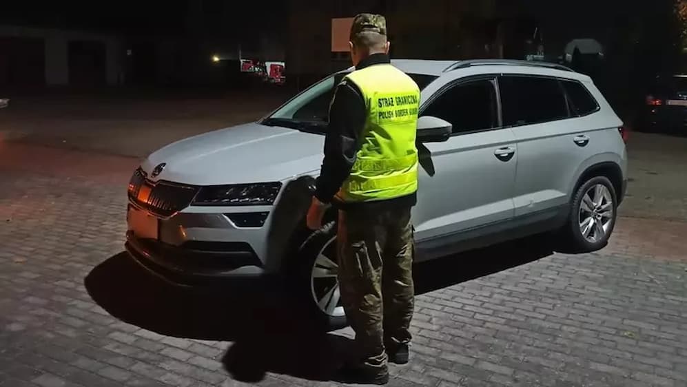 Kradzież auta - skradziona w Polsce Skoda