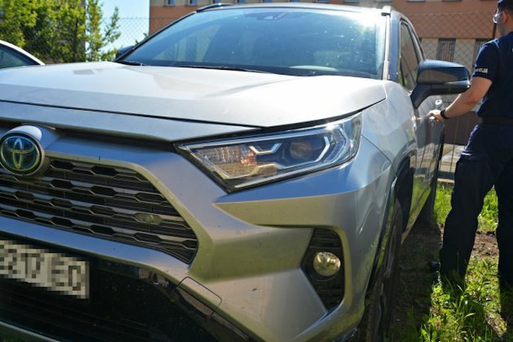 Znakowanie pojazdów - skradziona Toyota