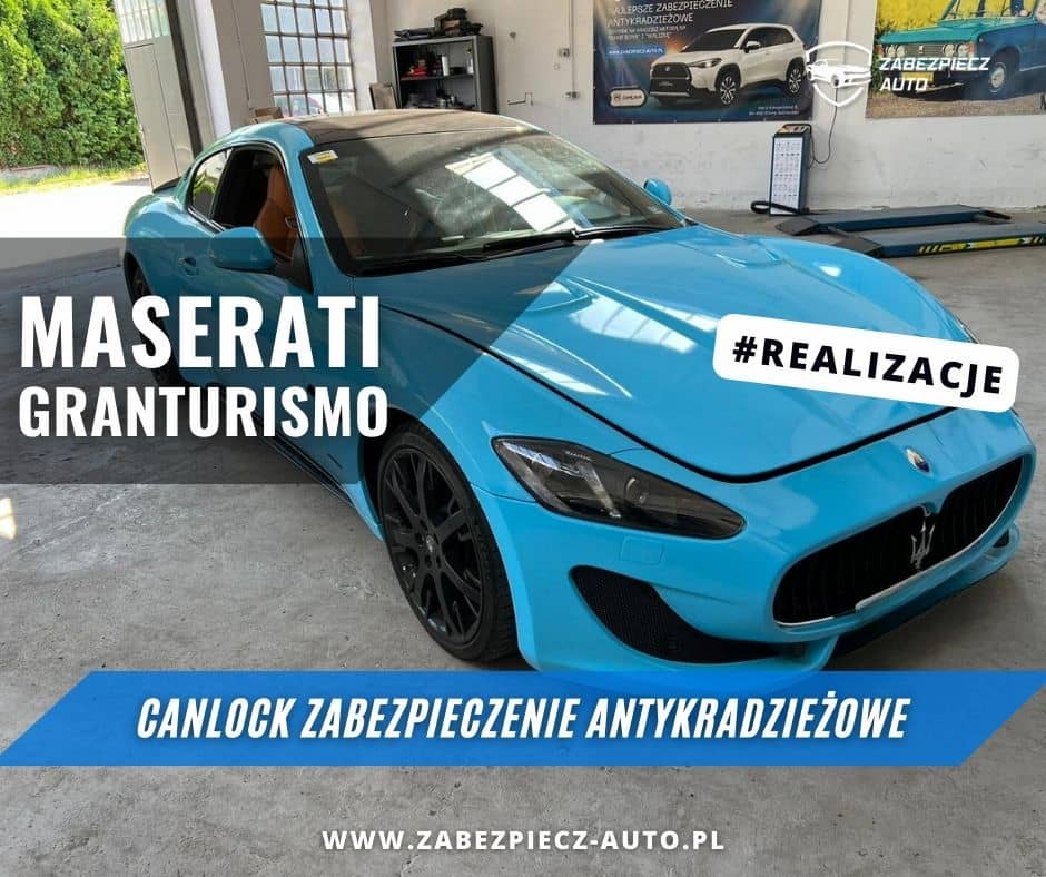 Maserati GranTurismo – zabezpieczenie antykradzieżowe CANLOCK