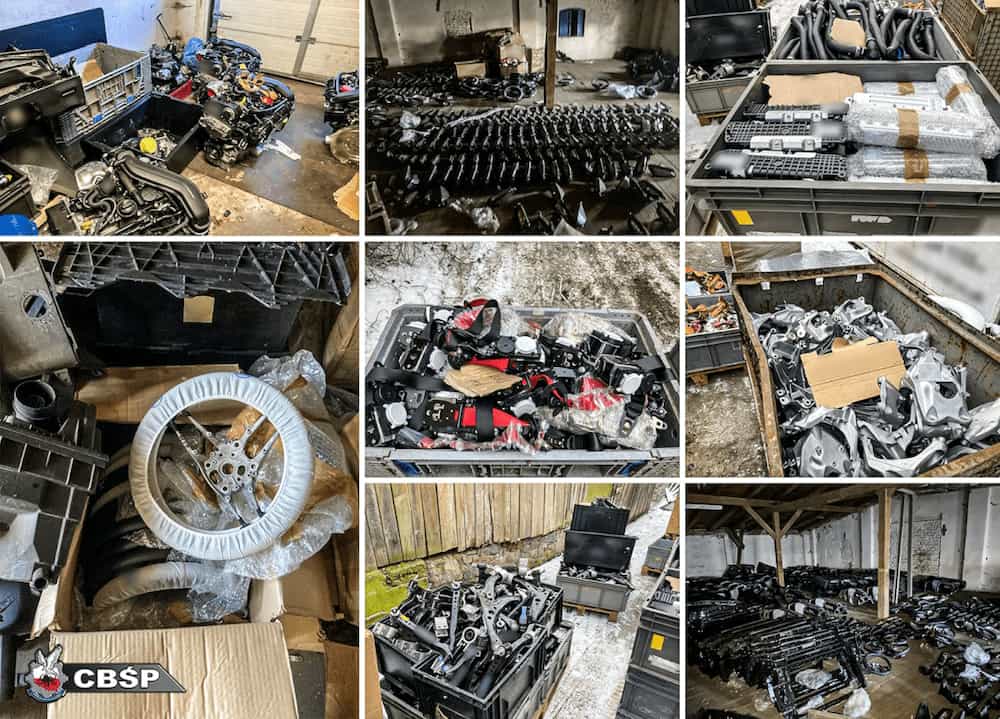 Kradzieże części samochodowych – potężny gang rozbity!